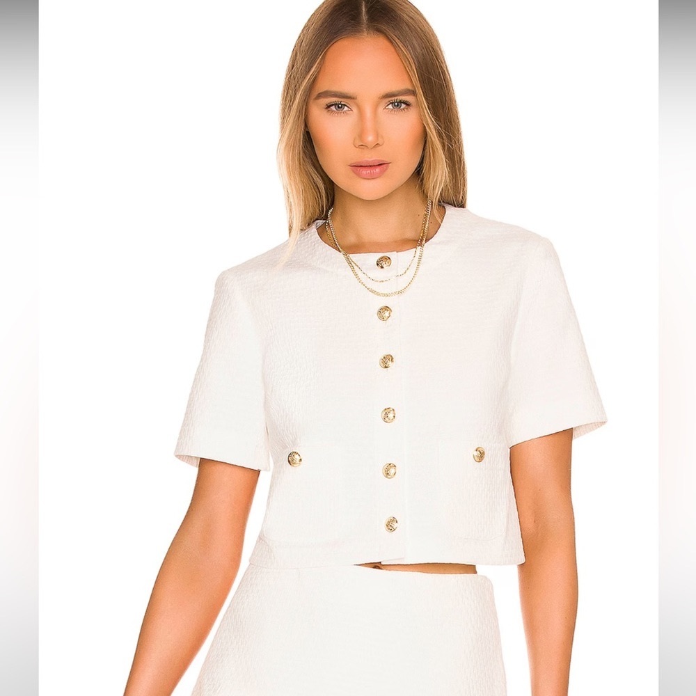 Amanda Uprichard white top